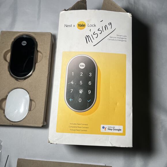 Google Nest x Yale Lock Tamper Proof Smart Lock Keyless Satin Nickel OPEN READ - Picture 7 of 12